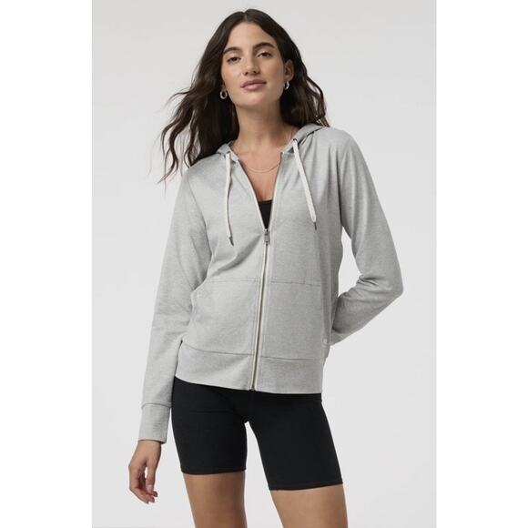 Vuori Halo Performance Hoodie 2.0 Gray Zip Up Stretch Women’s XL - Picture 1 of 10